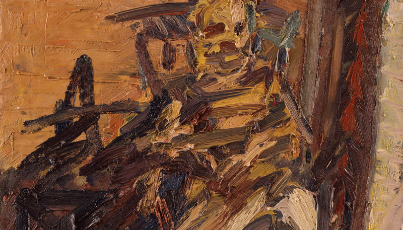 Catherine lampert seated by frank auerbach marlborough