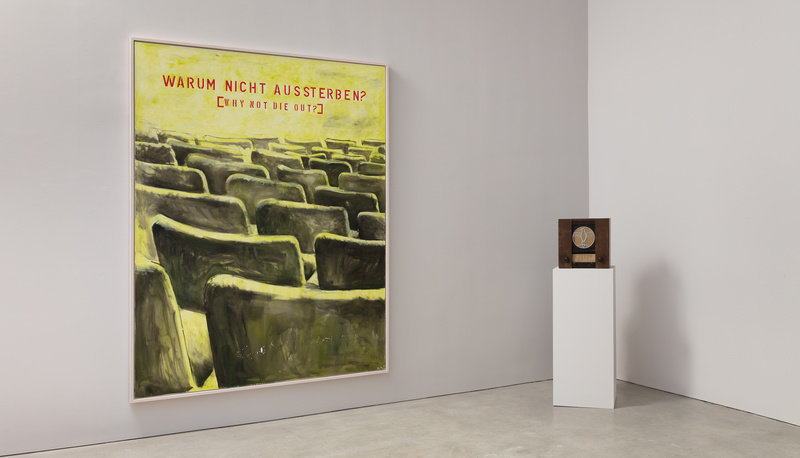 Werner büttner. something very blond comes to town. marlborough contemporary new york installation view 9 pierre le hors