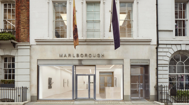 The facade of Marlborough's London gallery in the Mayfair neighborhood.