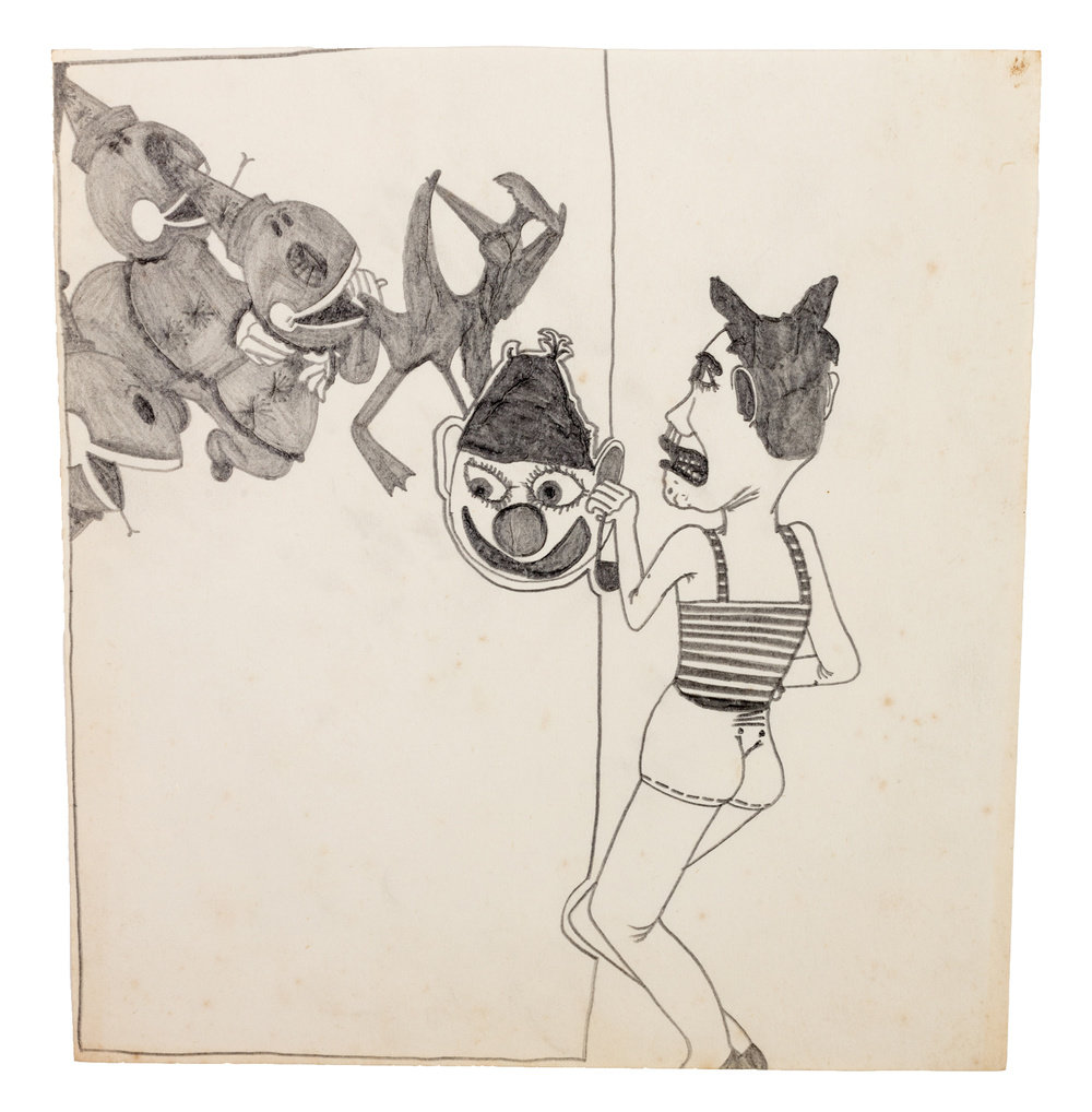 King, untitled, c. 1966, graphite on paper, 8.625 x 8 in., 22 x 20.5 cm, 370037