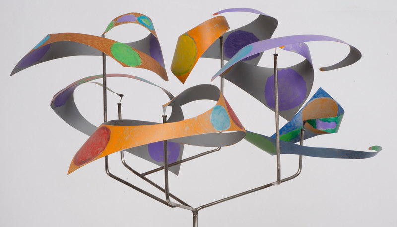 Rickey, untitled, view 1, 2000, polychromed stainless steel, 17 x 15 1 2 x 15 1 2 in, non 53497