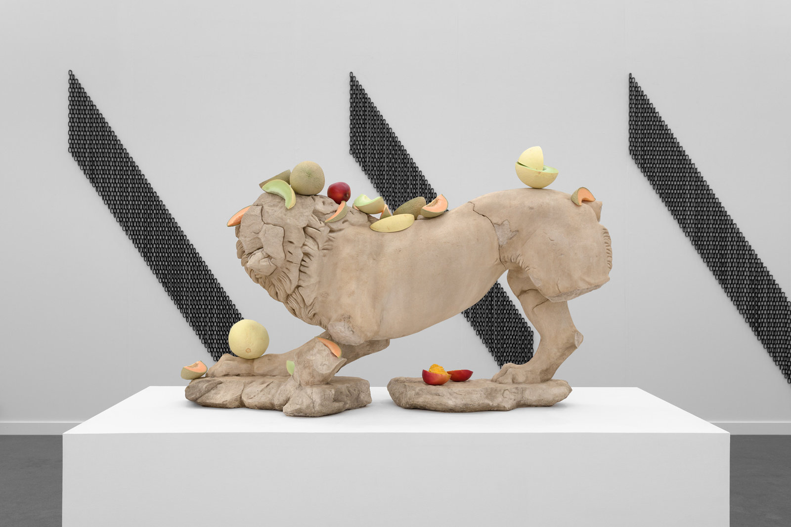 Lion fruit by tony matelli frieze new york 2019 2 marlborough