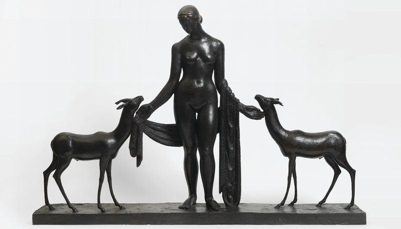 Woman and gazelles, 1911