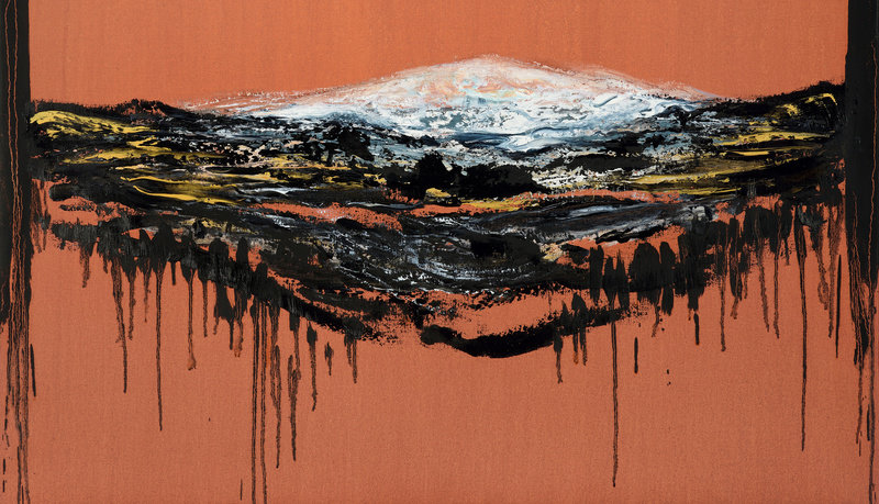 Hambling, edge iv, 2015 16, oil on canvas, 35 3 4 x 48 in., 91 x 122 cm, 313518