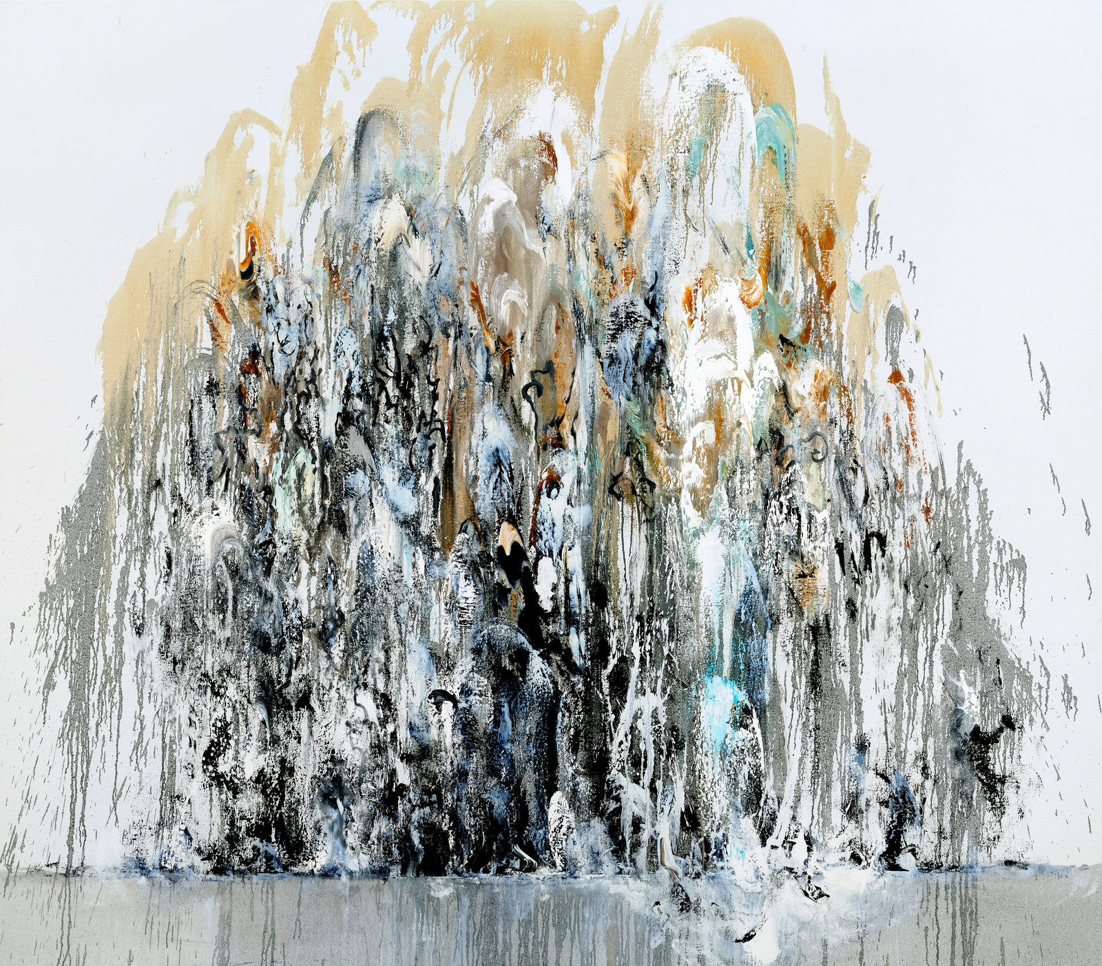 Hambling, wall of water i, 2010, oil on canvas, 78 x 89 in., 198.1 x 226.1 cm