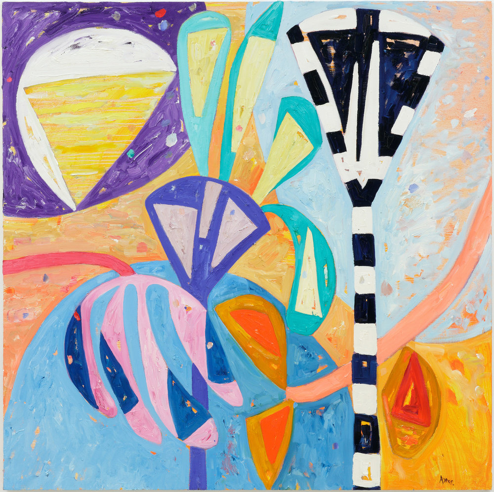 Ayres, song of hours fled, 2009, oil on canvas, 60 x 60 in., 152.5 x 152.5 cm