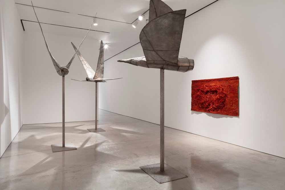 Installation view 4 by magdalena abakanowicz and anselm kiefer marlborough new york