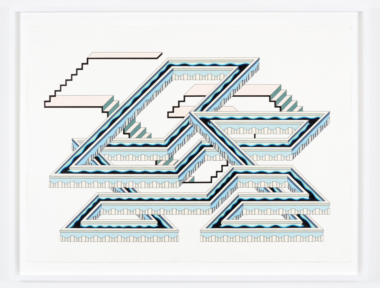 Fakeinfinitypool2015gouacheandinkonpaper2538x3318in.64.45x81.14cmcnon57.548