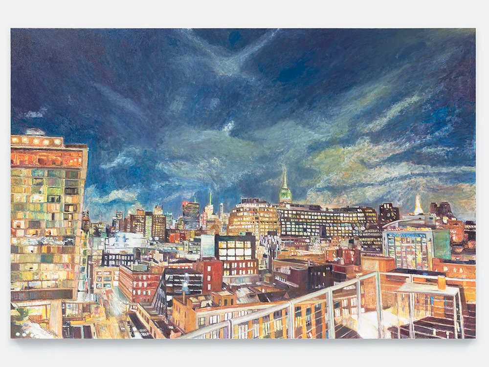 Mayersonviewfromthewhitneyonopeningnightwednesday4 22 15email2015oilonlinen48x72in.121.92x182.88cmcnon57.157